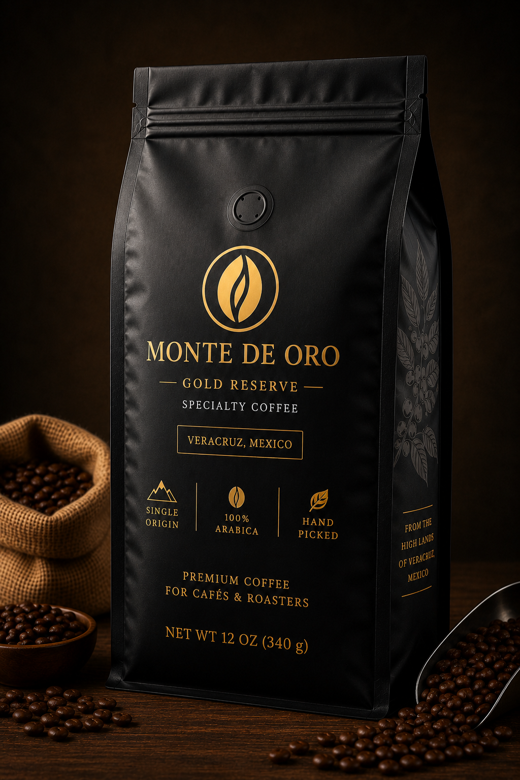 Monte de Oro Gold Reserve Specialty Coffee – 12 oz