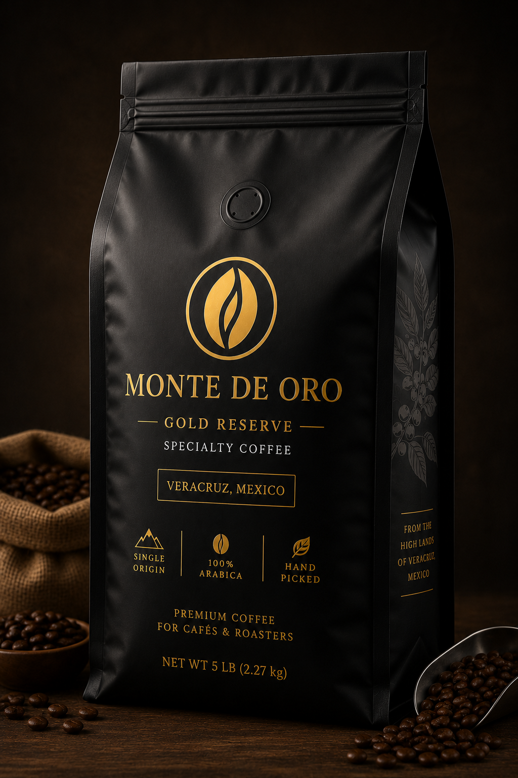 Monte de Oro Gold Reserve Specialty Coffee – 5 LB